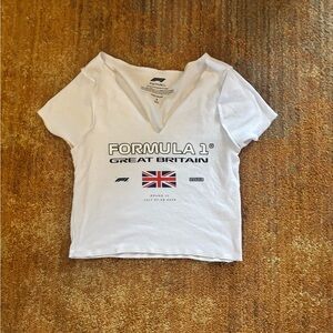 Women's White Formula-1 Top
